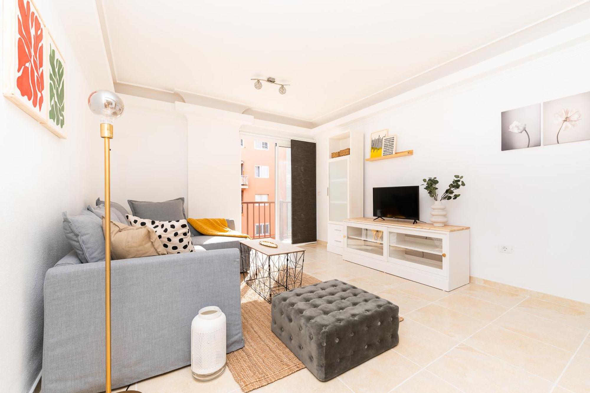 Apartamento Coqueto Con Terraza Junto A Candelaria Bagian luar foto